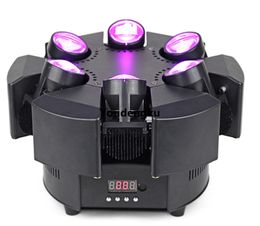 2pcs Smart Lyre Moving Head Led Beam 6x10w rgbw 4 in 1 mini spider beam led moving head light