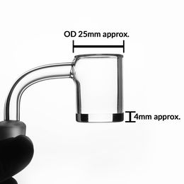 Smoking Accessories 25mm XL Bevelled Quartz Banger Nail Male female Long spacing for Glass Bong Oil Dab Rig