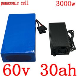 60V 30ah electric bike battery lithium ion 2000W 2500W 3000W scooter use panasonic cell