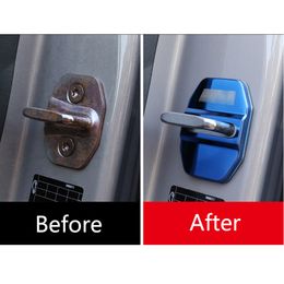 4pcs Car styling Door Lock Cover Cap Protective For BMW 1 2 3 4 5 7 Series X1 X2 X3 X4 X5 X6 F30 F10 F15 F16 F34 F07 F01 F15 F16 A215P