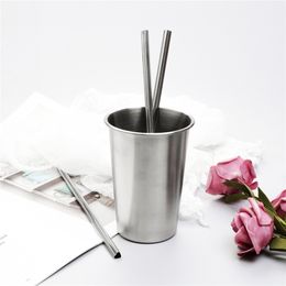 21.5 CM/8.5" Heart Shaped Stainless Steel Metal Drinking Straw Reusable Portable E-co Friendly Tubes Home Bar Party Accessories KDJK1911