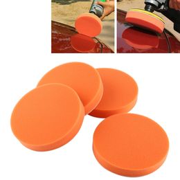 10Pcs Set 6 150mm Car Polishing Pads Sponge Polishing Buffing Waxing Pad Kit Tool For Car Polisher Buffer Orange Auto Care 300e