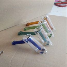 Extended and Thickened Double-Layer Glass Smoke Gun Wholesale Bongs Oil Burner Pipes Water Pipes Glass Pipe Oil Rigs Smoking Free Shipping