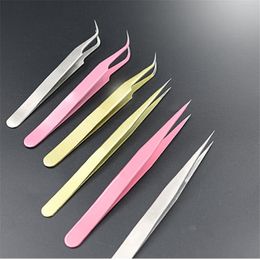 Makeup Professional Eyelash Tweezers 3D Volume Eyelash Extension Tweezer Lash Eyebrow Tweezers Nails Decor Picker Makeup Tool