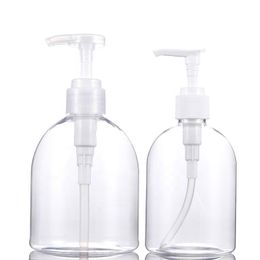 Hand Sanitizer Gel Bottles 300ml 500lml Plastic Shampoo Handwashing Fluid Disinfectant Container Portable Empty Hand Wash Bottles Free DHL