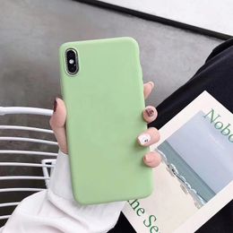 Luxury Liquid Silicone Phone Case For iPhone XS Max X XR iPhone 8 7Plus 8Plus iPhone 6s Plus Candy Color Cover DHL Free