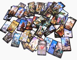 78PCS Set Witches Tarot Cards Fortune Teller Tarot CARDS Fate Teller Table Game English Festivel Event Activity Gift Present Party Supply