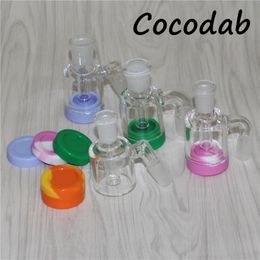 3.2inch Glass Ash catcher bong 45&90 degrees smoking accessory Ashcatcher water pipes bongs 14mm 18mm heavy dab oil rig Ashcatchers