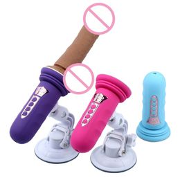 Automatic Telescopic Dildo Vibrator Sex Toys For Woman G-spot Stimulation Massager Pumping Gun Sex Machine Y191217