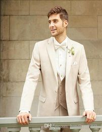 Fashionable Two Button Groom Tuxedos Groomsmen Notch Lapel Best Man Blazer Mens Wedding Suits (Jacket+Pants+Vest+Tie) H:782