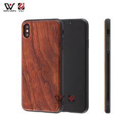 Fashion Bamboo Wooden TPU Blank Custom Design LOGO Men Phone Cases Waterproof For iPhone 6s 7 8 Plus 11 Pro Xs Xr XMax