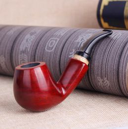 Household Male Redwood Hammer Pipe Portable Handmade Solid Wood Pipe Wholesale Filtration Pipe