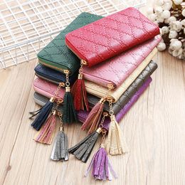 Designer-2019 new fashion wallet large capacity leather long zipper wallet change coin bag soft leather mobile phone bag female clutch