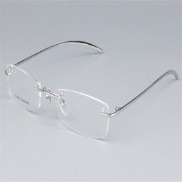 Wholesale- Business Pure Titanium Rimless Ultra-light for Men Reading Optical Eyewear BR1028