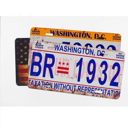 Good Quality Sublimation Blank Metal Car Licence Plate Thermal Transfer Consumables Hot Heat Transfer Printing DIY Custom Consumables