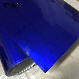 Midnight Candy Gloss Metallic Blue Vinyl Wrap Car Wrap Foils With Air Bubble Glossy Metal Full Car Wrapping Covering267v