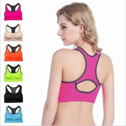 Bras Running Gym Bras Sports Yoga Fitness Vest Push Up Shockproof Bralette Elastic Work Out Crop Tops Sexy Fashion Shirts Underwear B5647