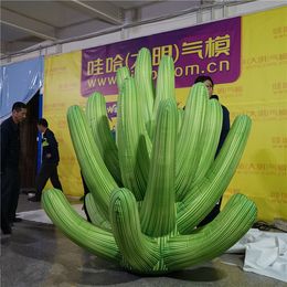 Free Shipping Customised Beautiful Inflatable Cactus With LED Strip For City Parade or Music Party Event Decoration