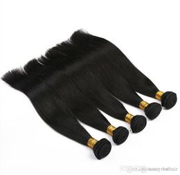 brazilian virgin hair unprocessed human remy hair straight extensions weave bundles weft free