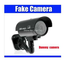 cctv camera fake camera bullet outdoor Emulational dummy camera Surveillance Security for Home Security Night CAM LED Light