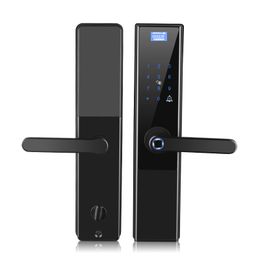 B0851 Fingerprint Password Smart Door Lock Home Security Surveillance Keyless Lock Magnetic Card And Wireless App Phone Romote Control Lock