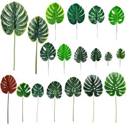 Simulation Plant Turtle Leaf Home Decoration 2 Style Office Mall Landscaping Wall Decoration Holiday Wedding Supplies XD23552