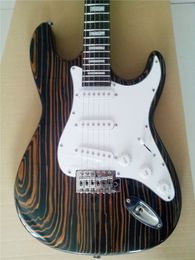 New zebra acoustic guitar, electric guitar ST, EMS delivery, wholesale and retail, free shipping