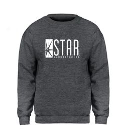 Star Labs Sweatshirt Superman Series Hoodie Men Jumper The Flash Gotham City Comic Books Black Sweatshirts Fleece Streetwear Xxl