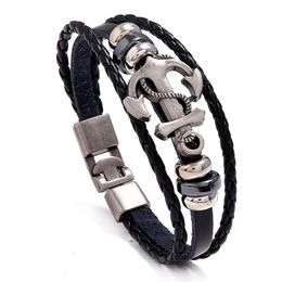 Anchor Charm pulsera de piel Conector Enlace Ancla Símbolo