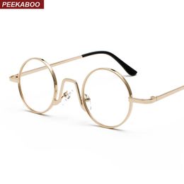 Wholesale- vintage 2019 round circle metal frame eyeglasses decoration nerd
