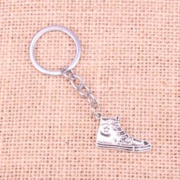 New Keychain 30mm basketball shoes Pendants DIY Men Car Key Chain Ring Holder Keyring Souvenir Jewellery Gift