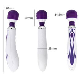 60 Speed Masturbation AV Vibrator Female Magic Wand Massager G-spot Clitoris Stimulator For Women Sex Toys Adult Sex Products 12V6