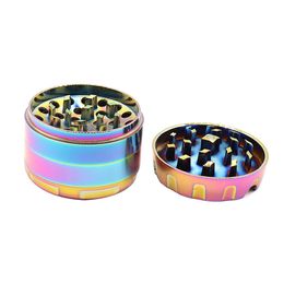 Newest Colourful Zinc Alloy Herb Grind Spice Miller Grinder Crusher Grinding Innovative Design Portable Ashtray For Smoking Pipe Tool