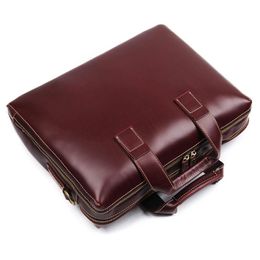 Designer-Man Briefcase Genuine Leather Genuine Leather Laptop Bag Handbags Cowhide Men Crossbody Bag Men's Travel Brown Briefcase