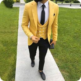 yellow check coat pant