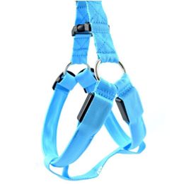 LED Flashing Dog Pet Harness Dogs Collar and Leash Puppy Pet Dog Lead 4 sizes 7 colors to choose best Harness Pet Harness