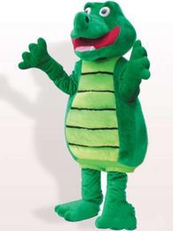 2018 Factory direct sale Custom Green crocodile dragon mascot costume Character Costume Adult Size free shipping