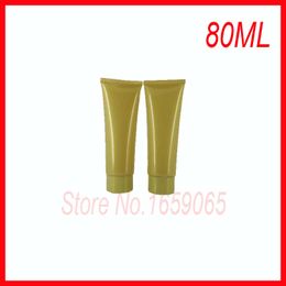 80ml gold soft tube with gold lid f mildy wash butter handcream facial cleaner scrub cream cosmetic packing Refillable Bottles