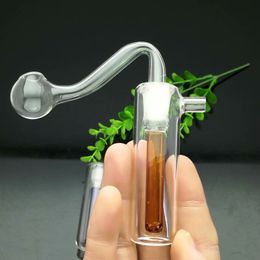 Classic mini portable glass pot Glass water hookah Handle Pipes smoking pipes High quality free shipping