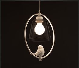 New Hot The Nordic simple dining-room birds droplight American country study corridor warm bedroom chandeliers Lighting creative personality