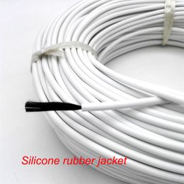 Freeshipping 36K 48K Silicone Rubber or Fluoropolymer Coated Warmer Far Infrared Carbon Fibre Heating Cable