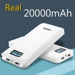 KONCOO Real 20000mAh Power Bank большая емкость 2 USB-выход Внешняя батарея с фонариком Зарядное устройство для телефонов и планшетов