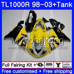 +Tank For SUZUKI SRAD TL 1000 R TL1000R 98 99 00 01 02 03 304HM.7 TL1000 R Light yellow new TL 1000R 1998 1999 2000 2001 2002 2003 Fairings