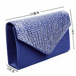 Designer-Ladies Large Evening Satin Diamante shouder bag masculino Ladies Clutch Bags Party Envelope Bag chain Crossbody bags