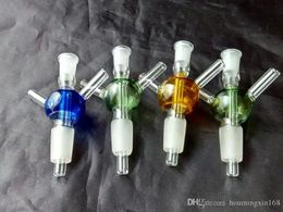 Three - way round ball Wholesale Glass Hookah Glass Water Pipe Fittings