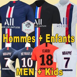 Neymar Mbappe Icardi Maillots De Football Psg Jordan 19 20 Soccer Jersey De La Psg 2019 2020 Maillot De Foot Paris Saint Germain Champion Kit Chemise