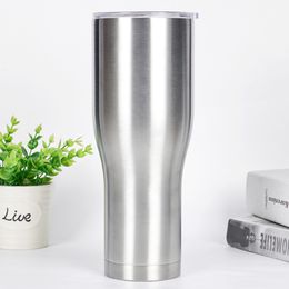 40oz Stainless Steel Mug Curved Vacuum Insulated Outdoor Travel Drinking Cup Whiskey Milk Mugs 10pcs OOA7317-1