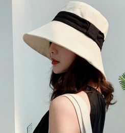 new design SUOGRY Korea Style Panama Hat Bucket Flat Top Foldable Cotton Hat Fisherman Casual Spring Summer Wide Brim Sun Hats Women Caps