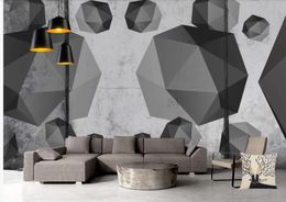 classic wallpaper for walls 3d wall murals wallpaper geometric retro color minimalist tv background wall