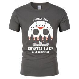 Nouveau Friday the 13th Freddy 1980 Jason Silhouette Crystal Lake Tee-shirt Homme